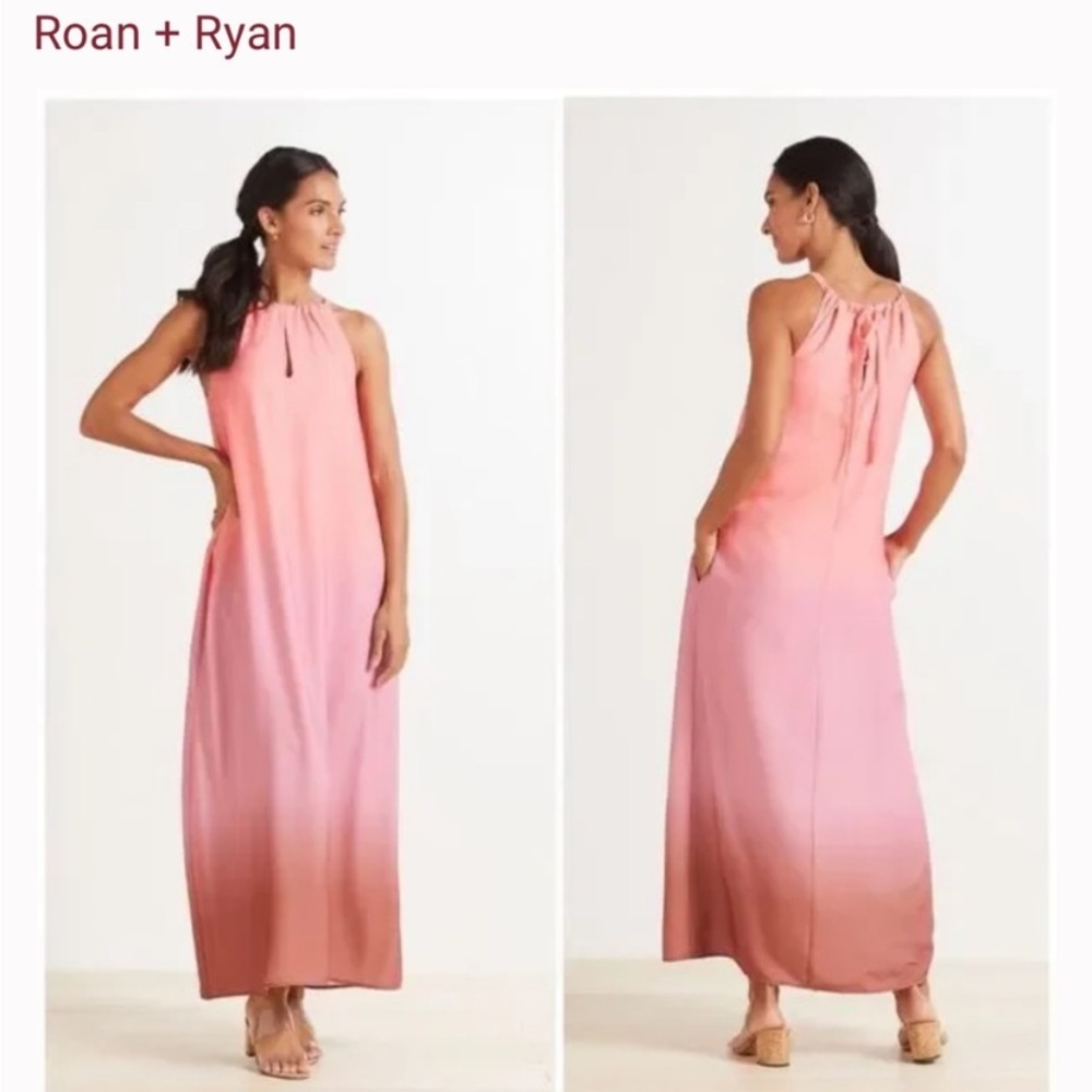Evereve Pink Ombre Maxi Dress